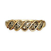 GOLD DEAL | 9ct Gold Eternity Diamond Ring Size O - PROUDS