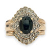 NZGD | 9ct Gold Ring -Sapphire Trinity Crown Set Valuation $5,300