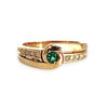 GOLD DEAL | 9ct Gold Emerald with Diamonds Ring