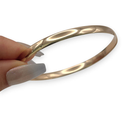 NZGD | 9ct Gold Bangle Prouds Classic Oval Gold Bangle