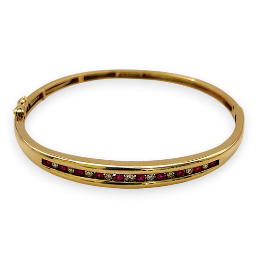NZGD | 9ct Gold Bangle- Scarlet Whisper, Valuation: $6,050