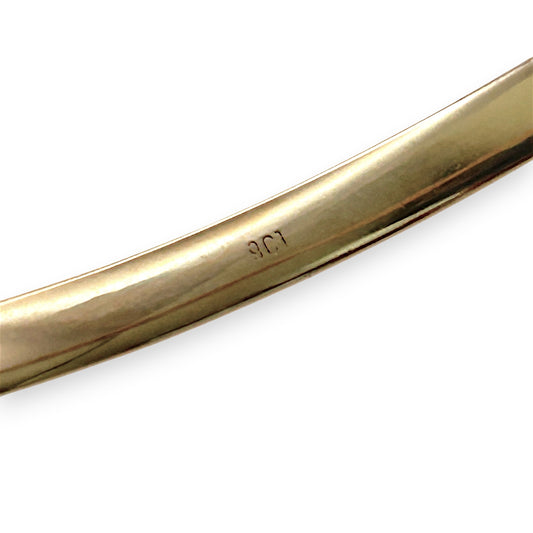 NZGD | 9ct Gold Lumière Classic Polished Round Bangle 69.5mm