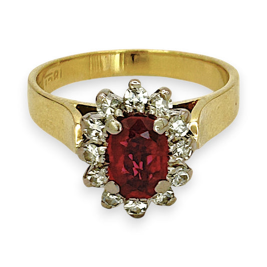 NZGD | 18ct Gold Ruby Solstice Bloom Ring Valuation $4,500