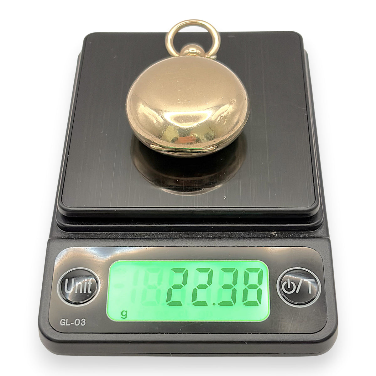 NZGD | Antique 9ct Gold Filled Dennison Sovereign Coin Case