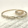 NZGD | 9ct Gold Celestia Twin‑Glow Bangle & Ring Set Valuation $4,550
