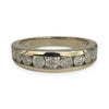 NZGD | 10ct White Gold Diamond Horizon Ring Size O 1/2