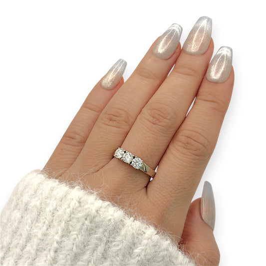 NZGD | 18ct White Gold Imperial Éclat Trio Ring Valuation $7,600