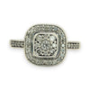 NZGD | 9ct White Gold Celestine Cluster Ring Valuation $2,500