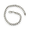 SILVER DEAL | Sterling Silver Flat Curb Bracelet Length 22cm