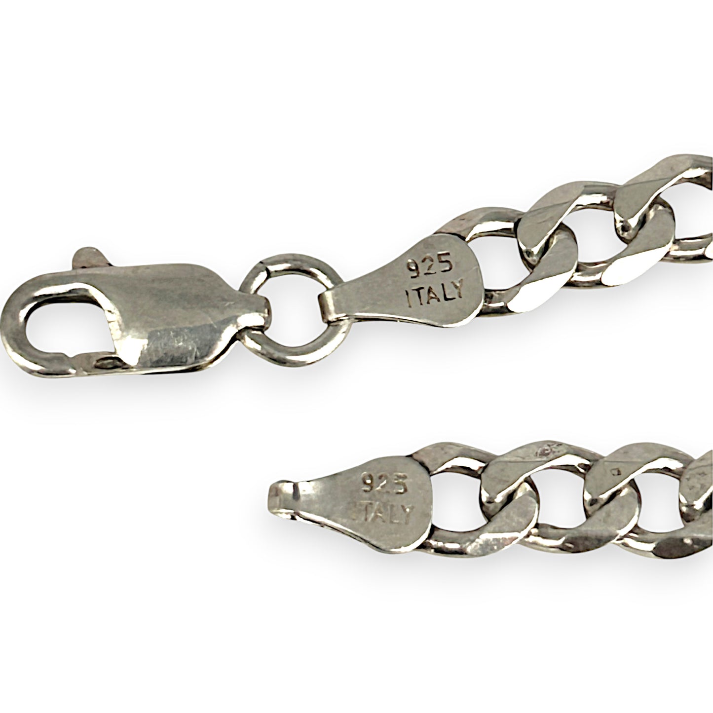 SILVER DEAL | Sterling Silver Flat Curb Bracelet Length 22cm