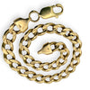 NZGD | 10ct Gold MICHAEL HILL Auric Sovereign Curb Bracelet 23.5cm
