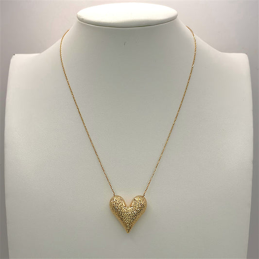 NZGD | 18ct Gold Golden Heart Reverie Necklace 44cm