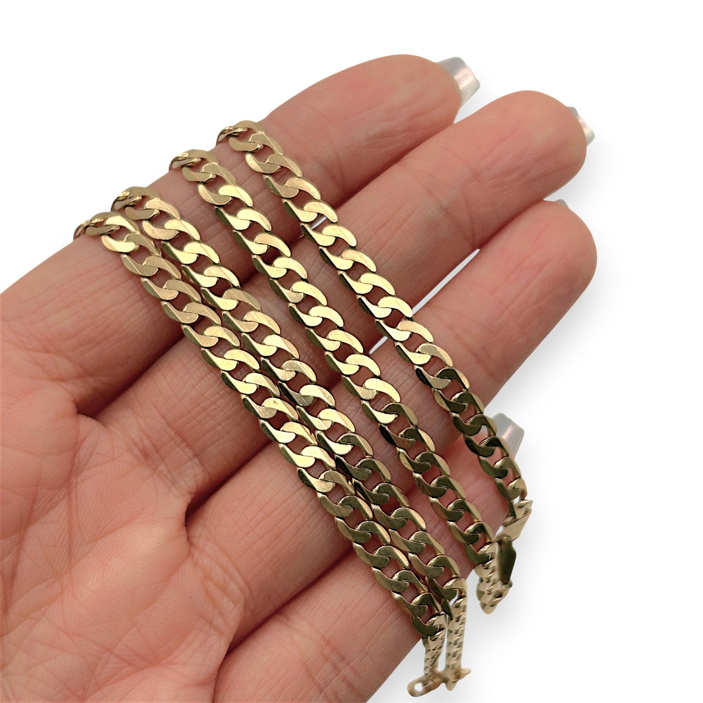 NZGD | 9ct Gold Sleekedge Curb Chain 54cm
