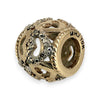 NZGD | 10ct Gold MHJ Heart‑Glow Diamond Bead Charm