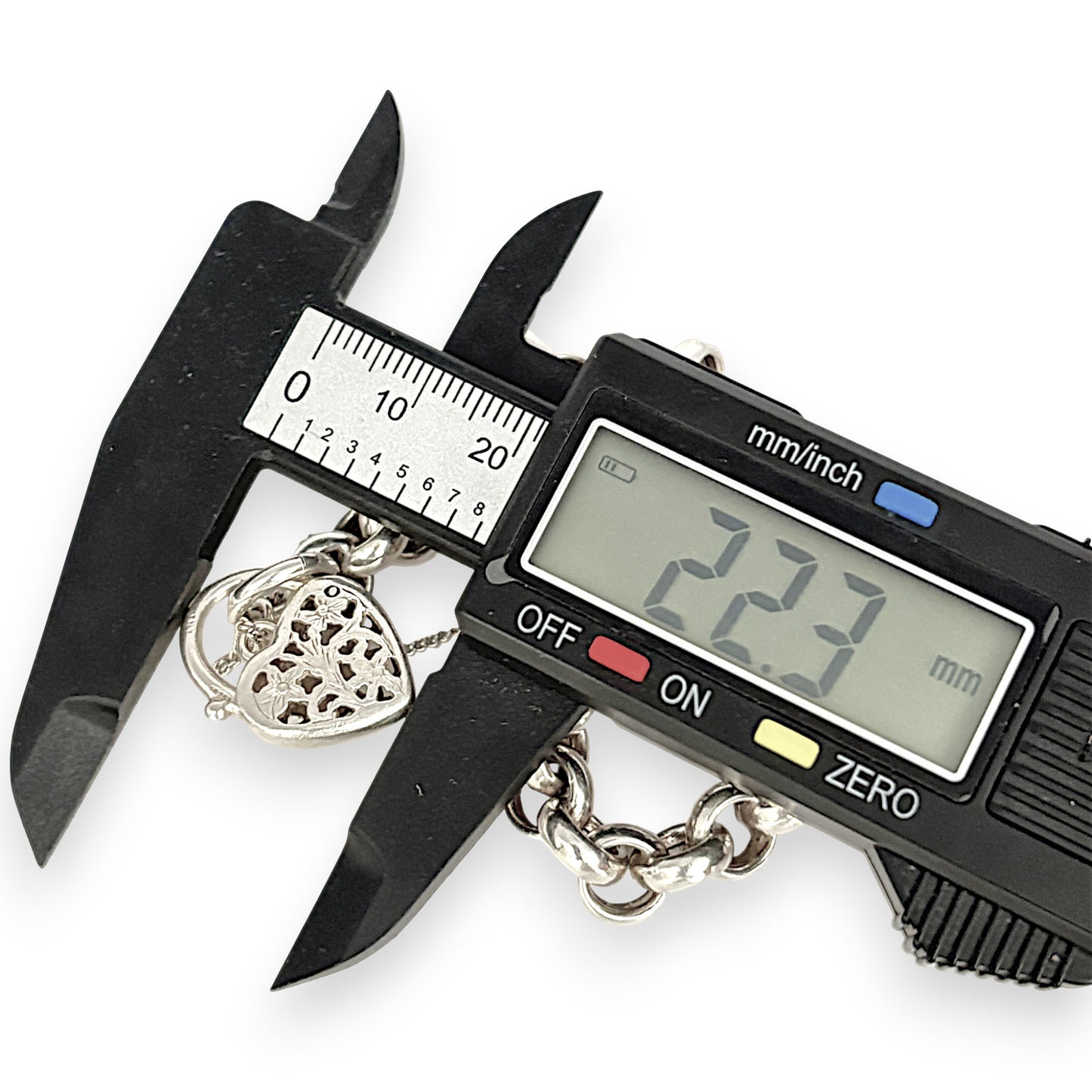 SILVER DEAL | Sterling Silver Vintage Belcher Padlock Bracelet 19cm