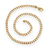 GOLD DEAL | 9ct (9K) Gold Squared Curb Link Chain Length 55cm Valuation $13,290