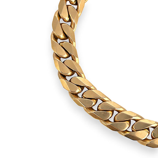 GOLD DEAL | 9ct Gold Curb Link Massive 88.49g Refurbished Bracelet Valuation $19,600