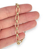GOLD DEAL | 9ct Gold Luna Link Paper Clip Bracelet Length 19cm Valuation $3,240