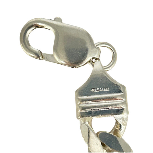 SILVER DEAL | MHJ Sterling Silver Curb Link Bracelet Length 20cm