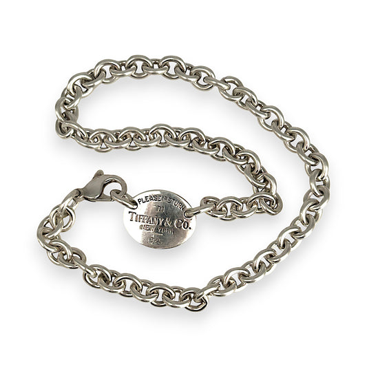 SALE | TIFFANY & CO. Return To Oval Tag Necklace. R # 446