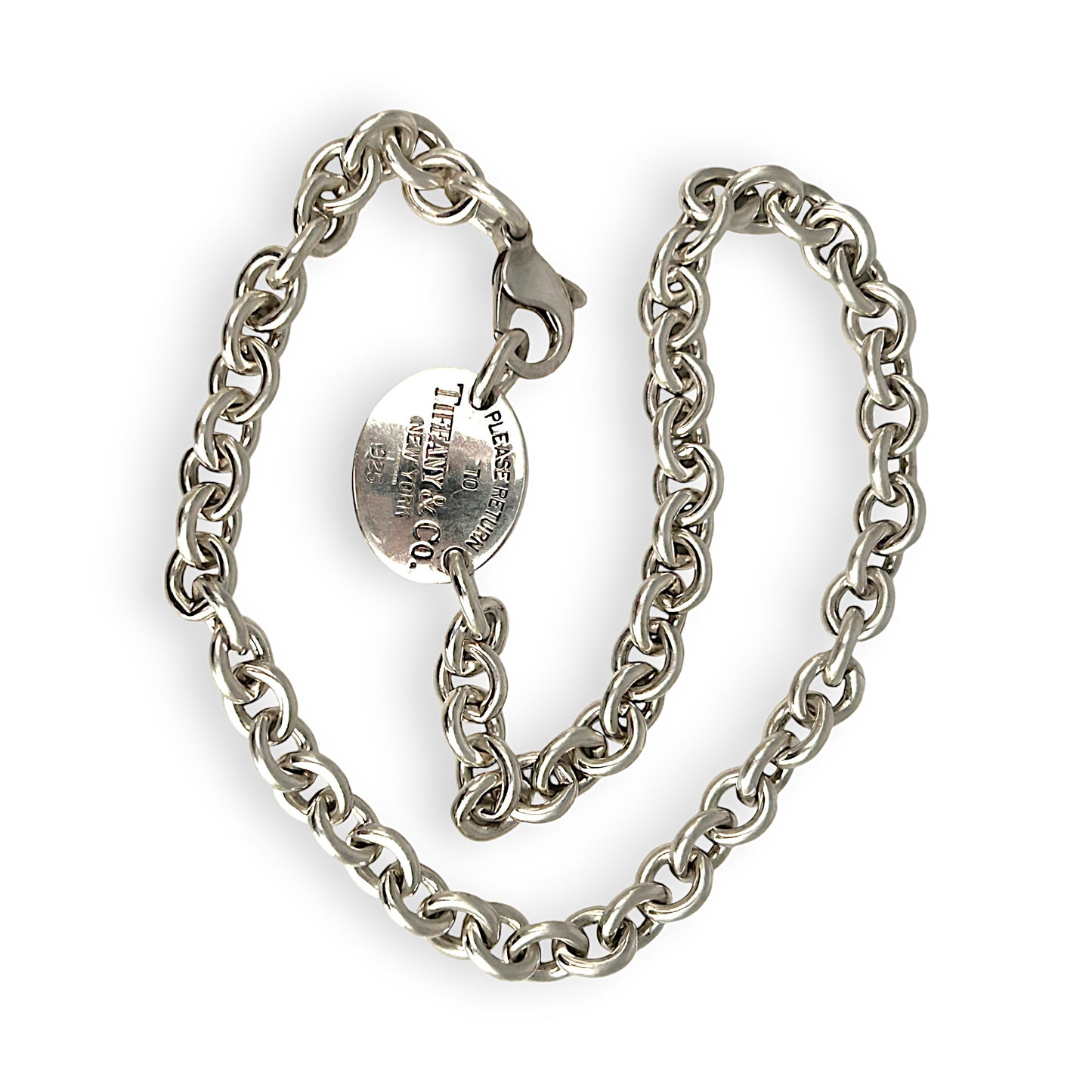 SALE | TIFFANY & CO. Return To Oval Tag Necklace. R # 446