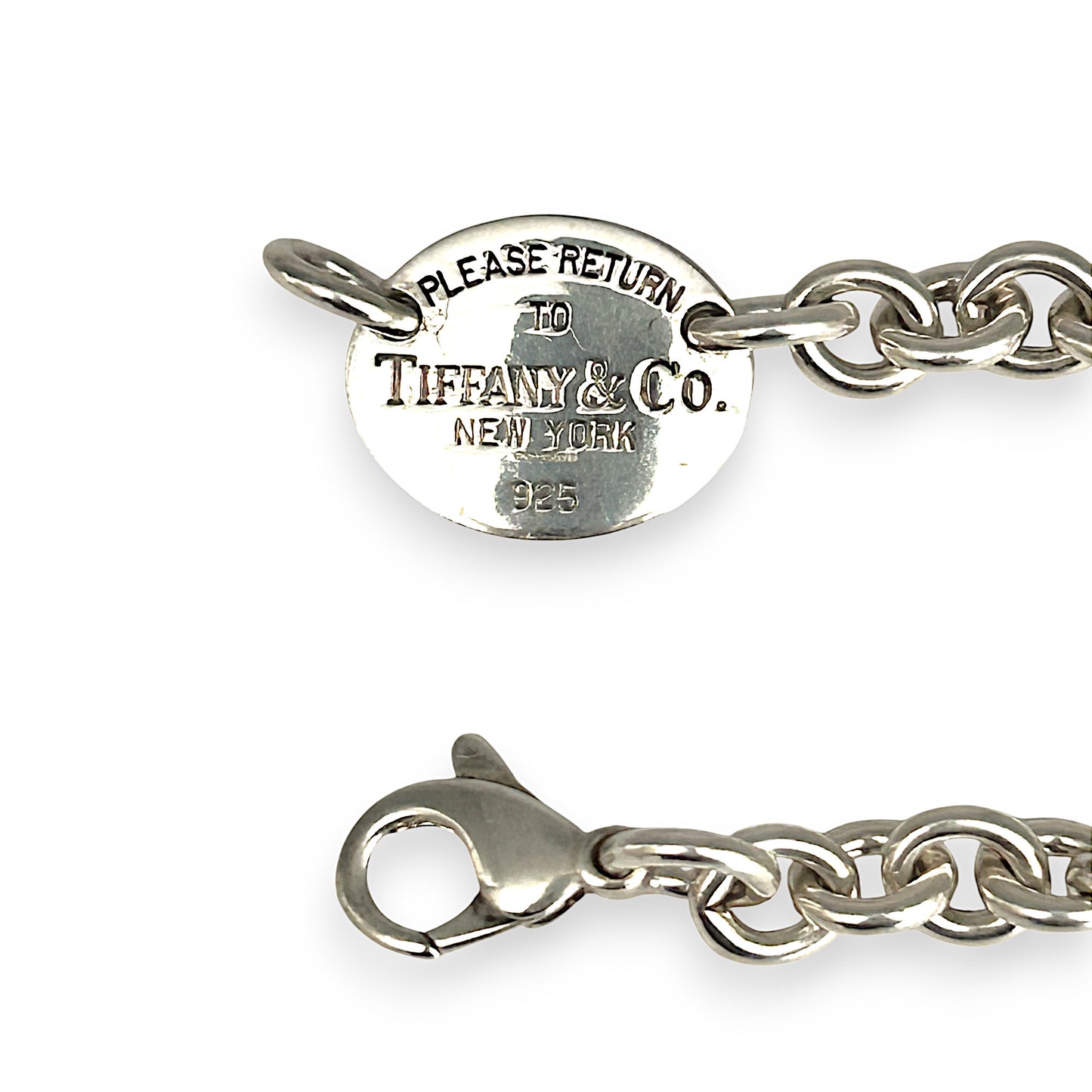 SALE | TIFFANY & CO. Return To Oval Tag Necklace. R # 446