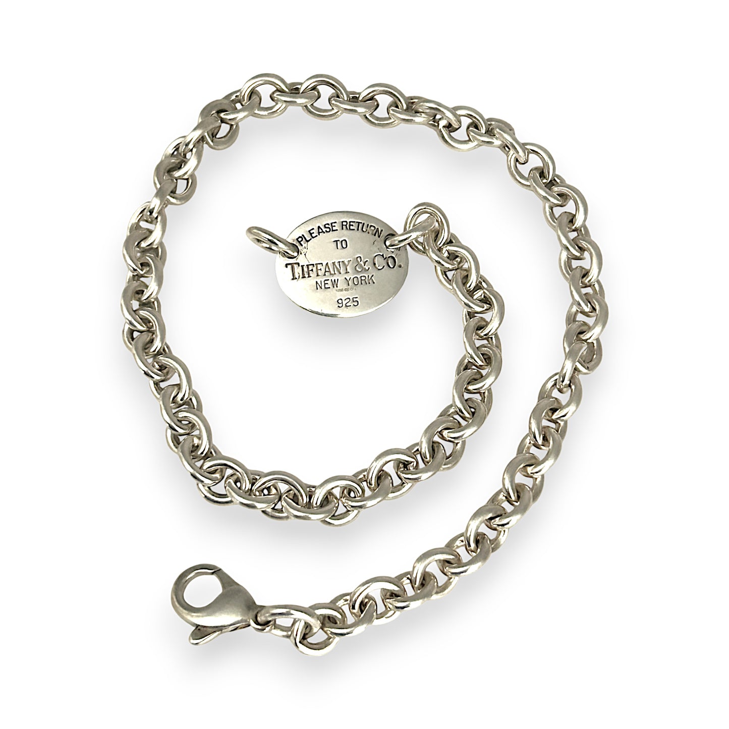 SALE | TIFFANY & CO. Return To Oval Tag Necklace. R # 446