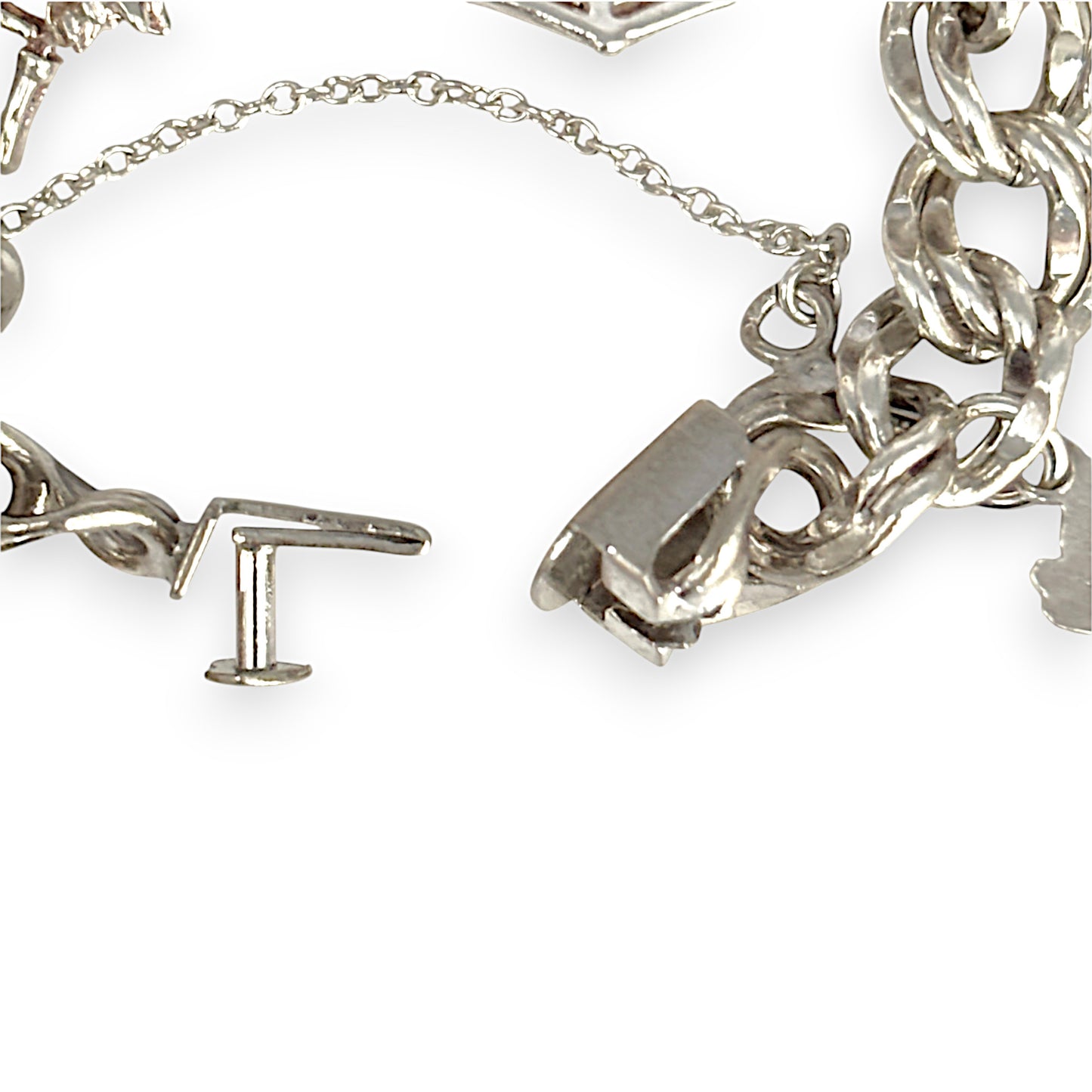 SILVER DEAL | Sterling Silver Elco Vintage Charms & Bracelet Length 15cm