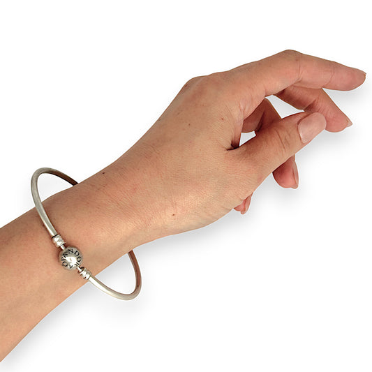 SILVER DEAL | Pandora Moments Bangle Size 23
