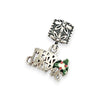 SILVER DEAL | Sterling Silver Dangle Charm - Merry Christmas