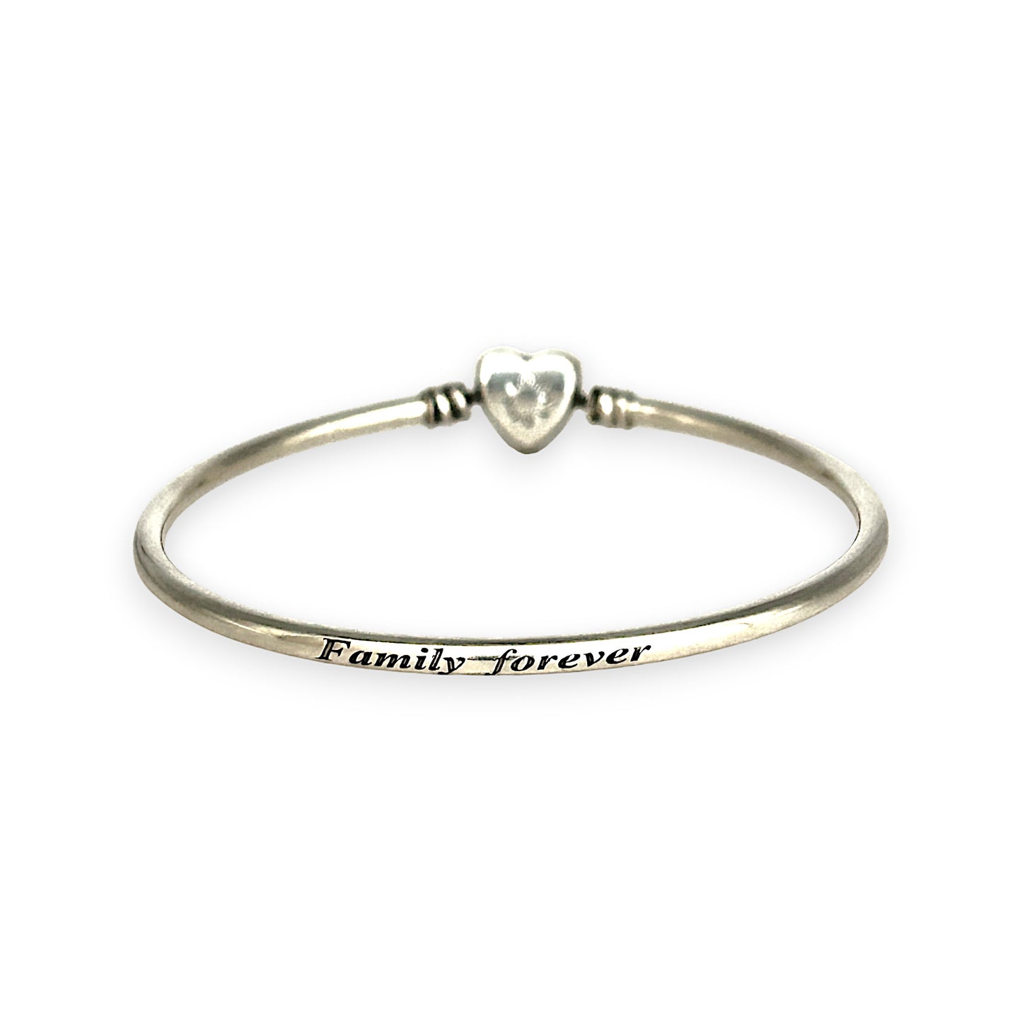 SILVER DEAL | Pandora Moments Bangle - Family Forever Size 21