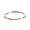 SILVER DEAL | Pandora Moments Bangle - Family Forever Size 21