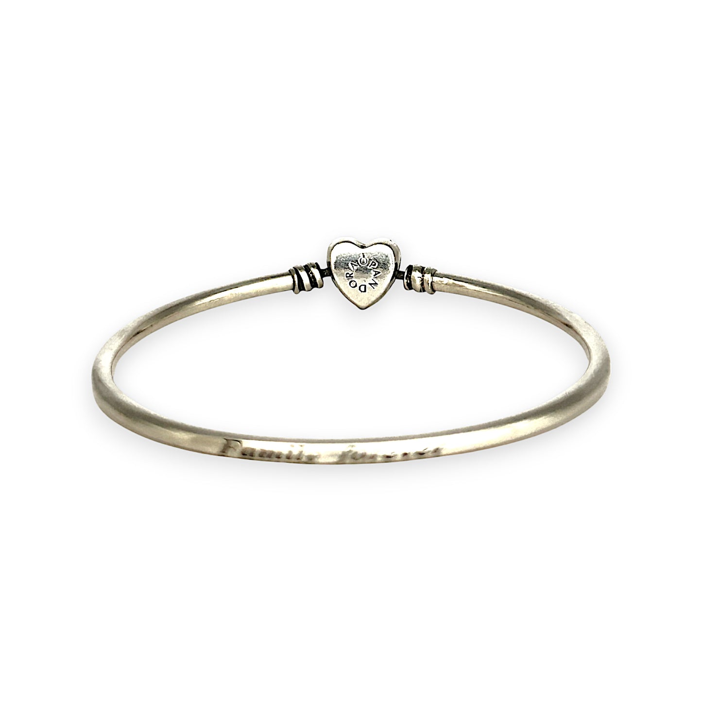 SILVER DEAL | Pandora Moments Bangle - Family Forever Size 21