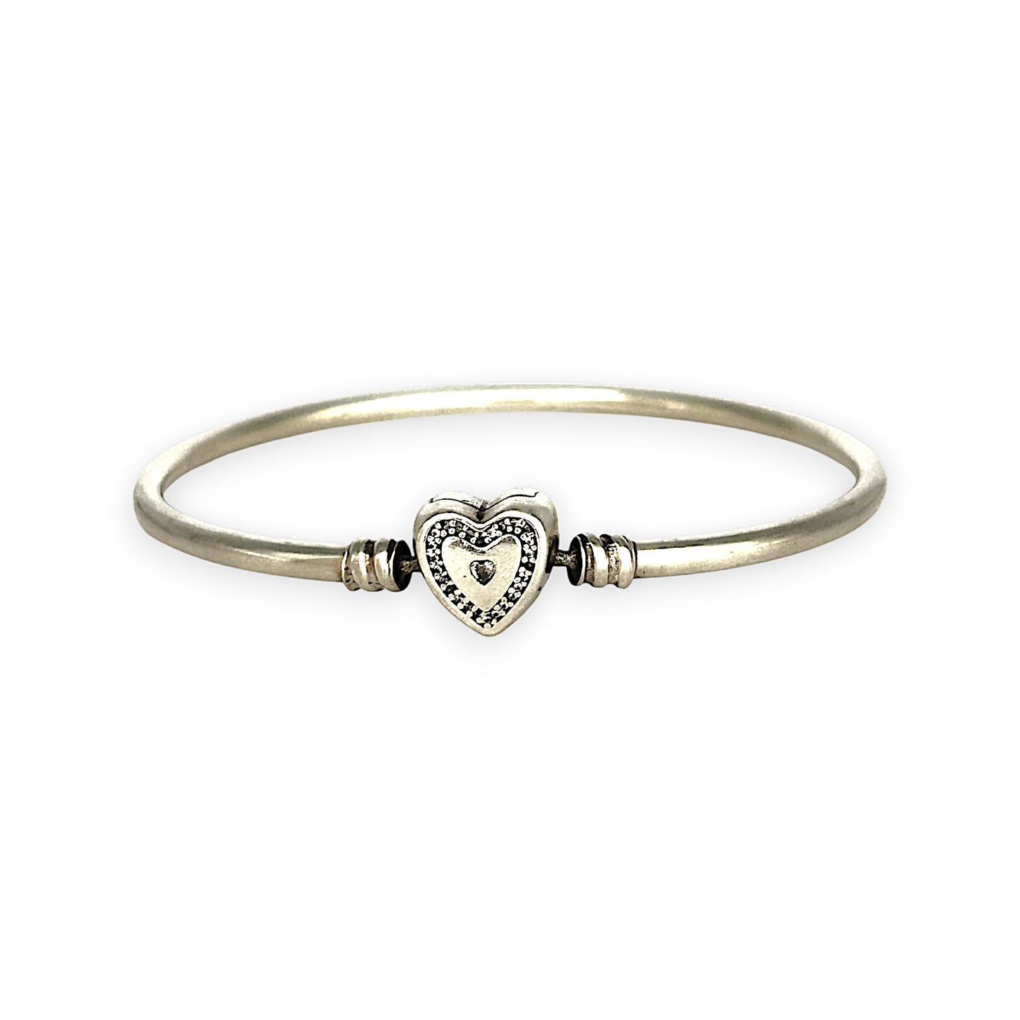 SILVER DEAL | Pandora Moments Bangle - Family Forever Size 21