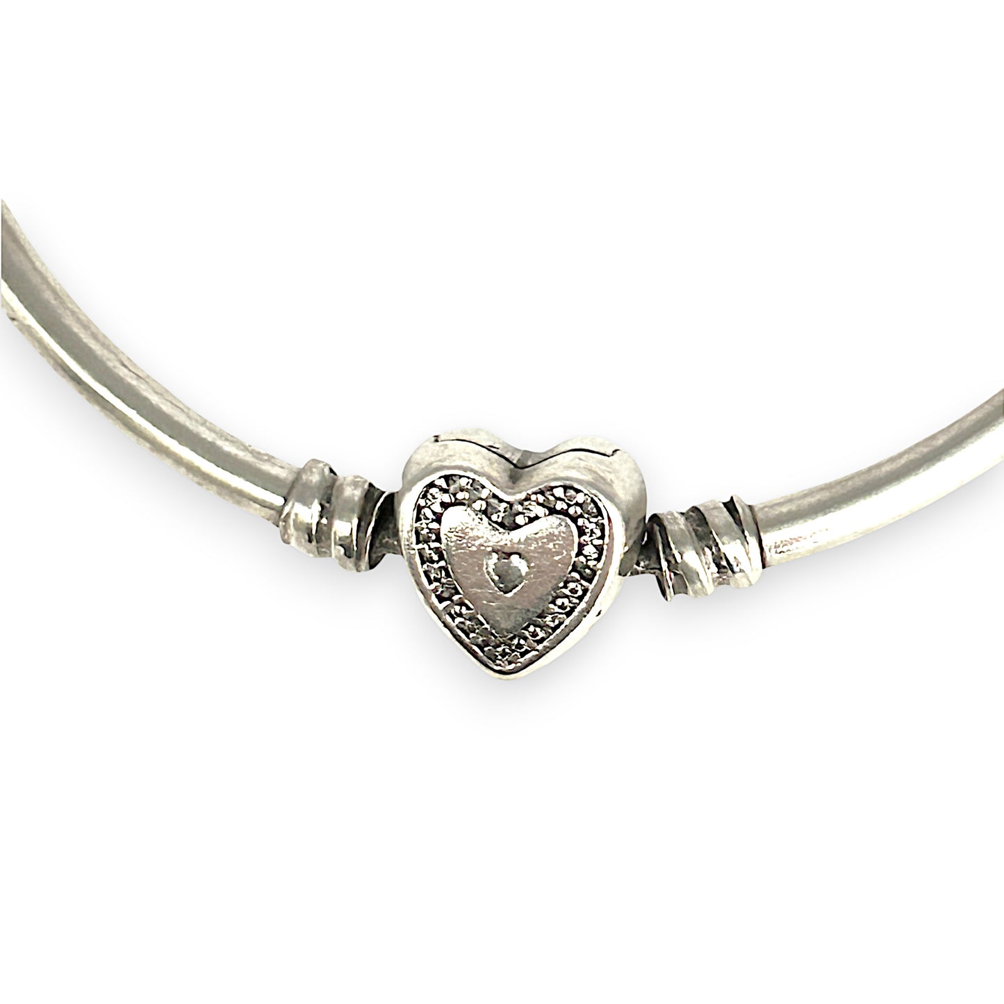 SILVER DEAL | Pandora Moments Bangle - Family Forever Size 21
