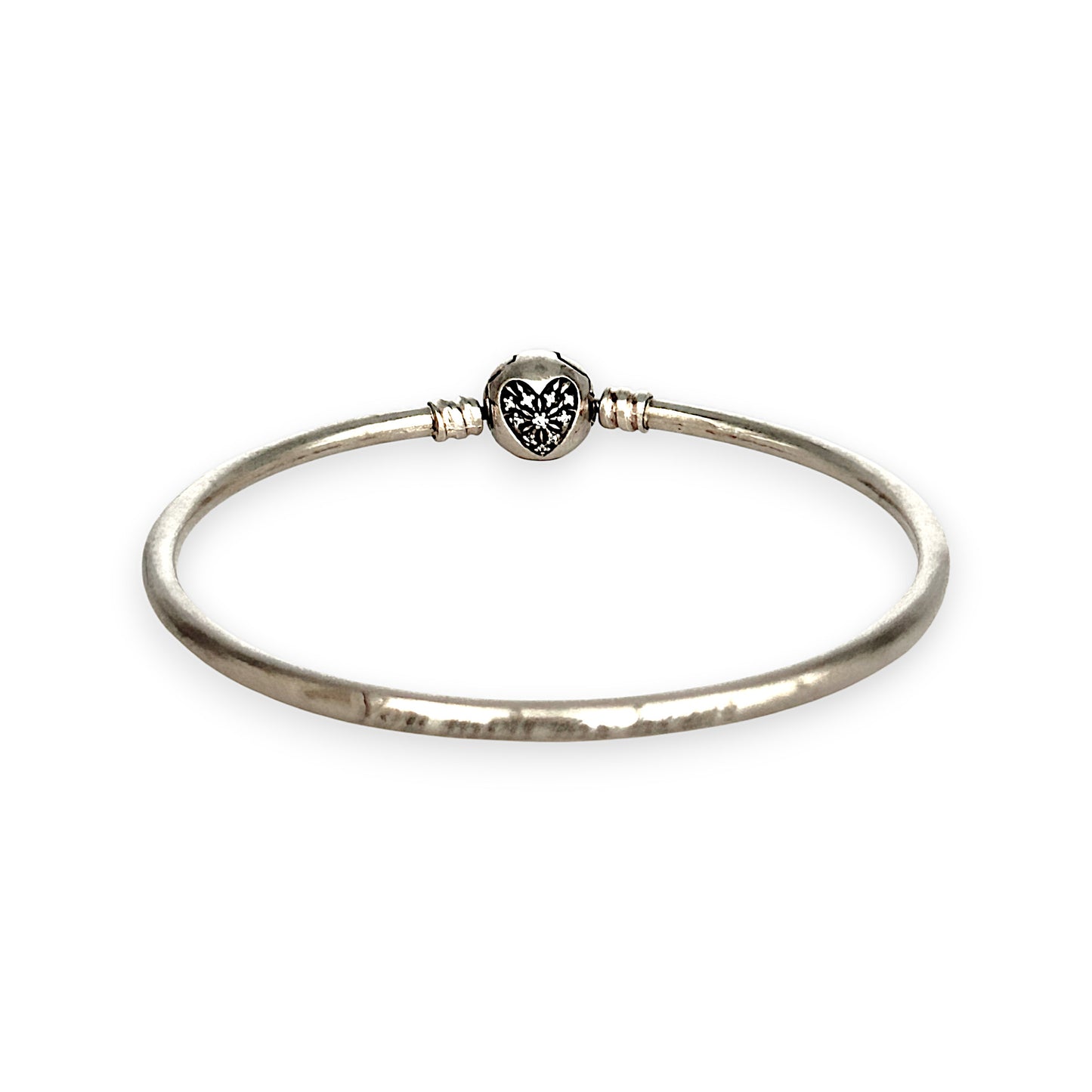 SILVER DEAL | Pandora Moments Bangle - You Melt My Heart, Size 21