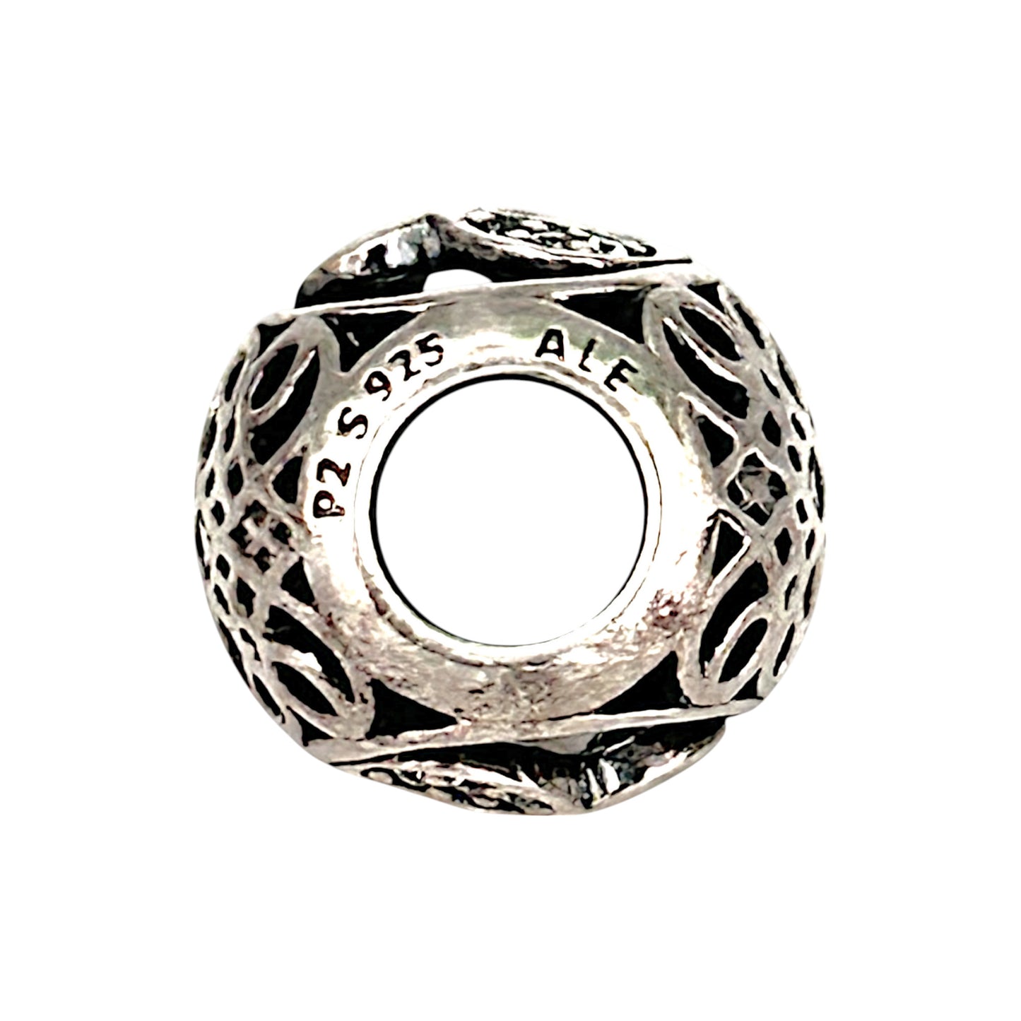 SILVER DEAL | Pandora Sterling Silver Openwork Charm - Vintage Letter E