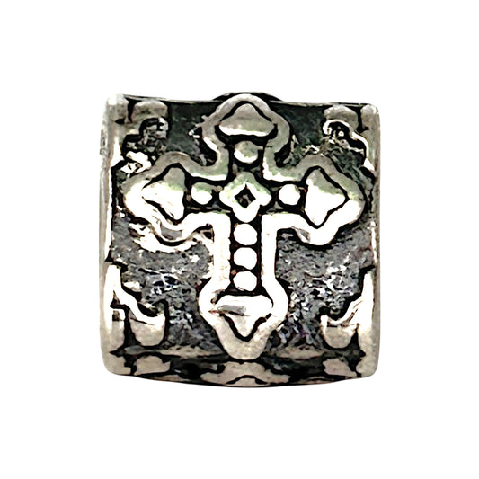 SILVER DEAL | Sterling Silver Charm - Angular Cross