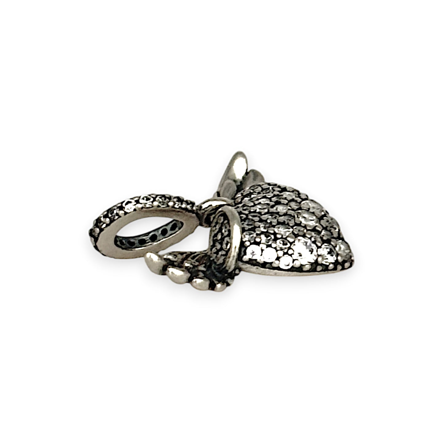 SILVER DEAL | Pandora Sterling Silver Dangle Charm - Heart and Angel Wings