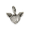 SILVER DEAL | Pandora Sterling Silver Dangle Charm - Heart and Angel Wings
