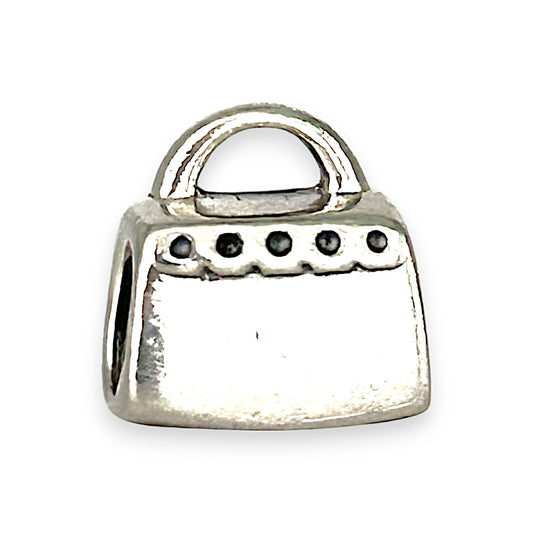 SILVER DEAL | Pandora Sterling Silver Charm - Handbag With Pink CZ