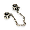 SILVER DEAL | Pandora Sterling Silver Safety Chain - Floral