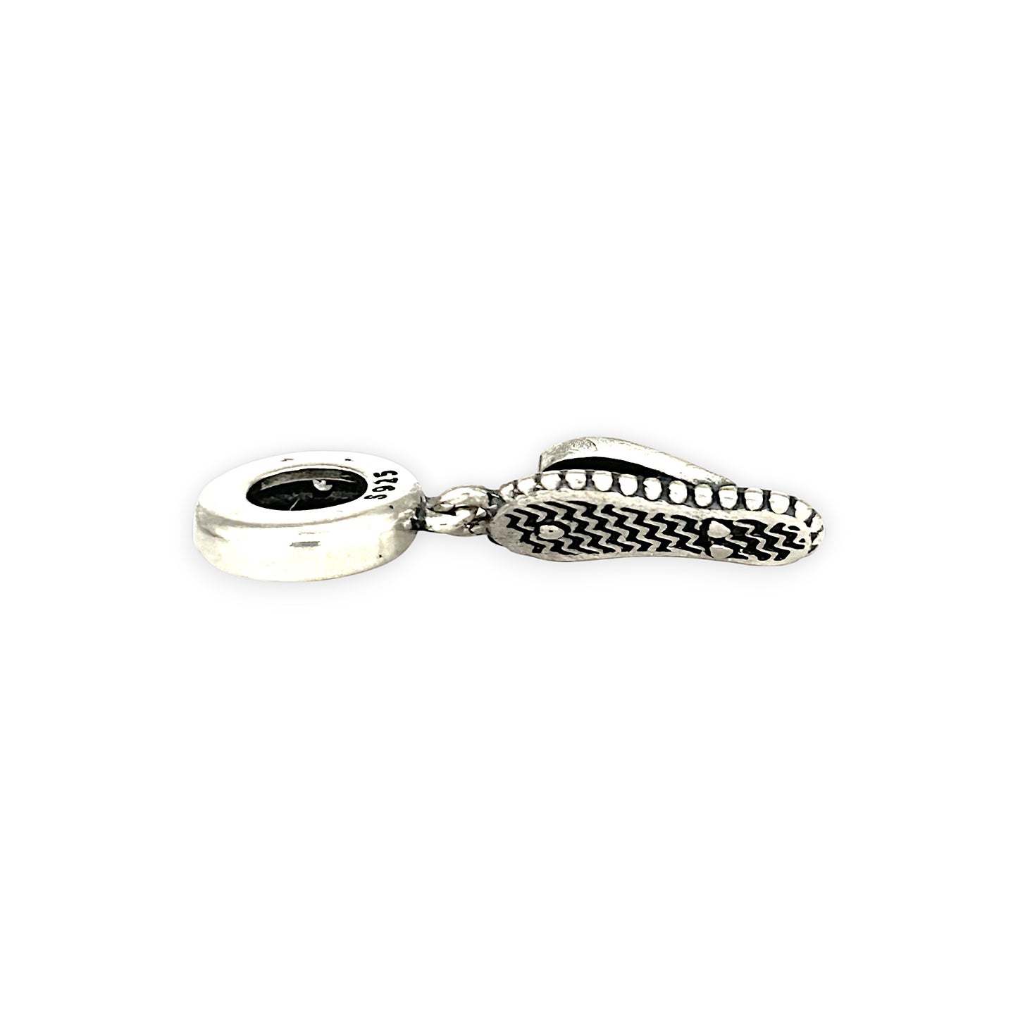 SILVER DEAL | Sterling Silver Dangle Charm - Flip Flop