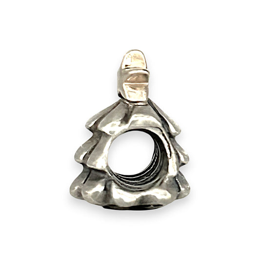 SILVER DEAL | Pandora Sterling Silver Charm - Christmas Tree With Golden Star