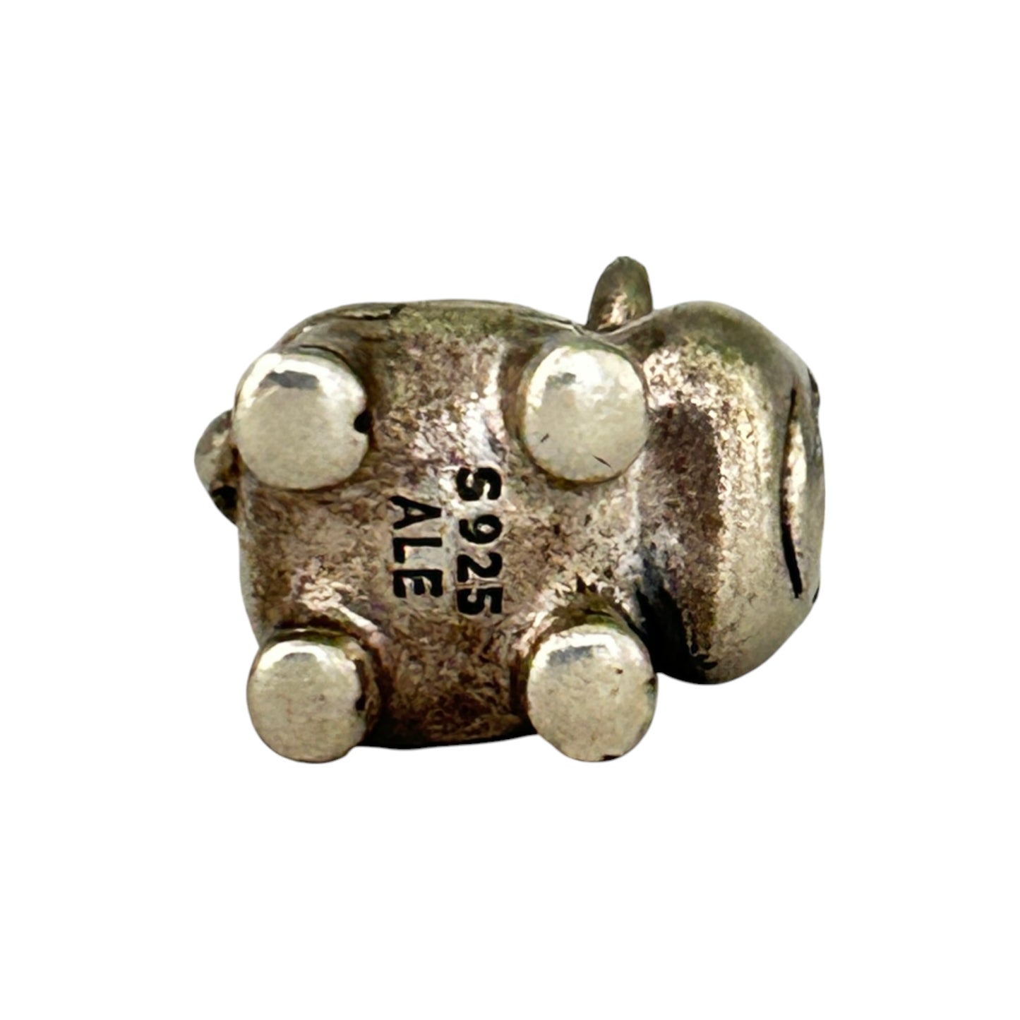 SILVER DEAL | Pandora Sterling Silver Bead Charm - Happy Cow