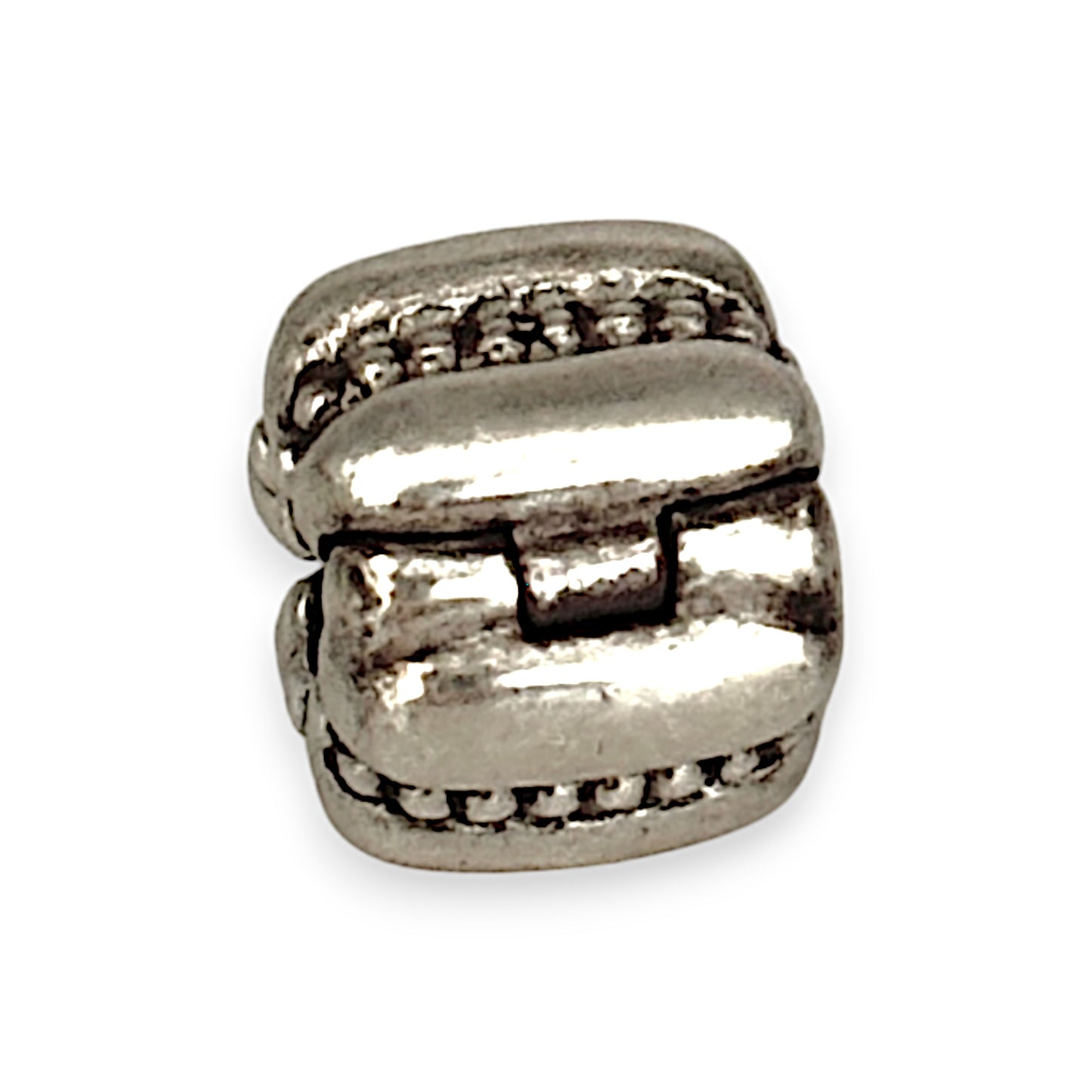 SILVER DEAL | Pandora Sterling Silver Clip Charm - Dots & Ridges