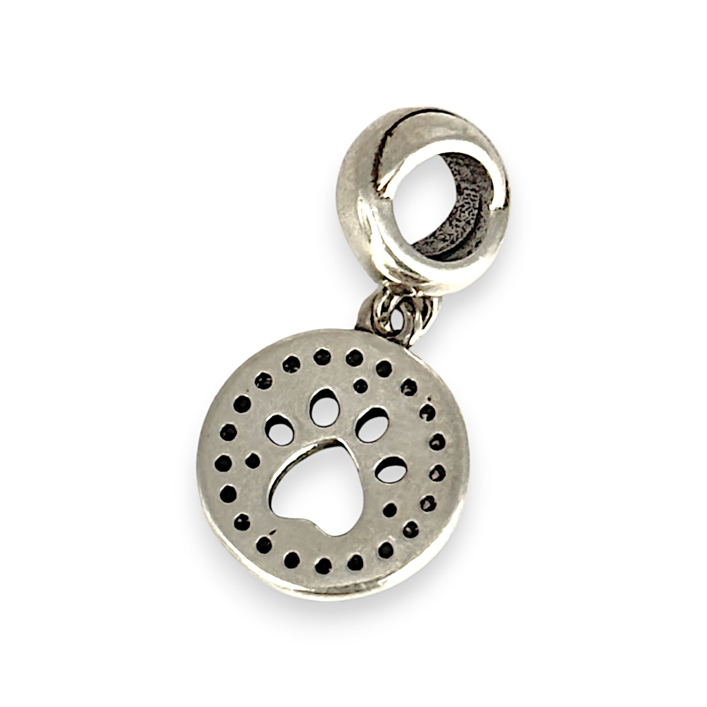 SILVER DEAL | Sterling Silver Dangle Charm - Puppy Dog Paw