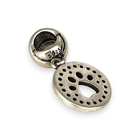 SILVER DEAL | Sterling Silver Dangle Charm - Puppy Dog Paw
