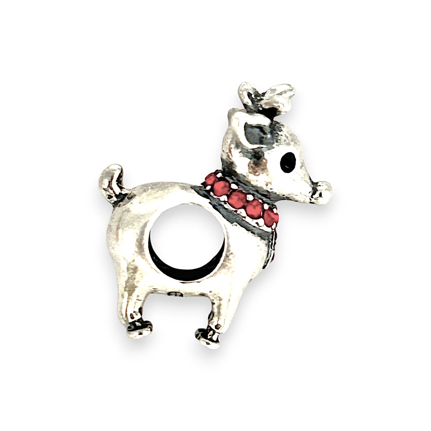 SILVER DEAL | Sterling Silver Bead Charm - Reindeer