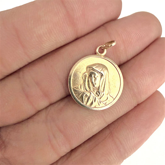 NZGD | 9ct Gold UNOAERRE Virgin Mary Pendant